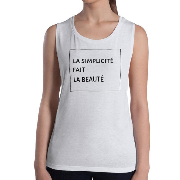 Simple is Beautiful Tank top - Women's Tank Top from Ainsi Hardi Paris France