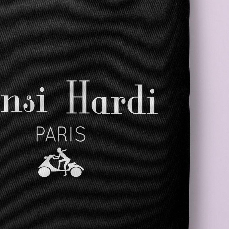 Paris Rive Droite Black | Tote bag - Tote bag from Ainsi Hardi Paris France