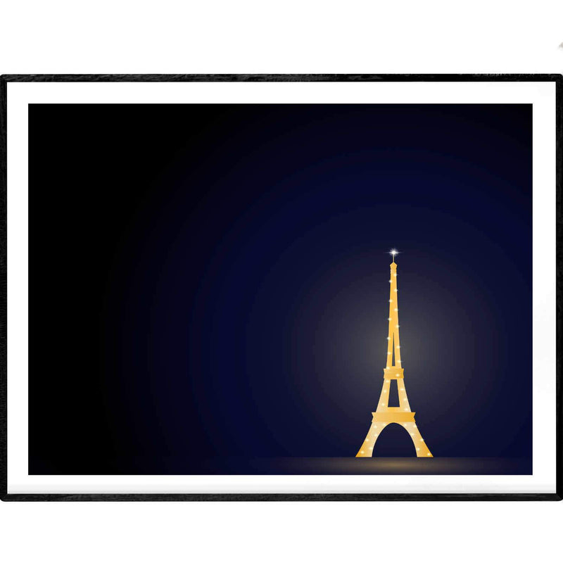 Glowing in the Night | Eiffel Tower Paris | Giclée Print - Poster from Ainsi Hardi Paris France