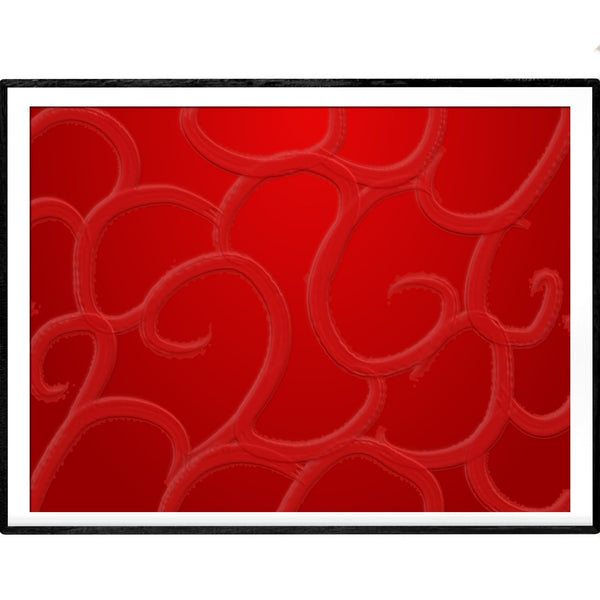 Blood Red Abstract Print | Giclée Art Poster - Poster from Ainsi Hardi Paris France
