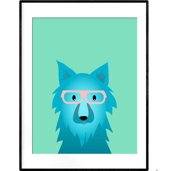 Thought in Wolf | Giclée Print - Poster from Ainsi Hardi Paris France
