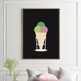 Ice Cream Day | Giclée Art Print - Poster from Ainsi Hardi Paris France