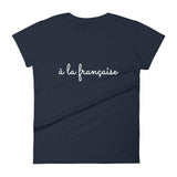 A la Française | Women's short sleeve Navy t-shirt - Women's T-shirt from Ainsi Hardi Paris France