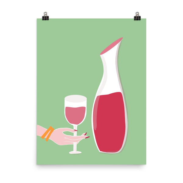 Wine Time | Giclée Print - Poster from Ainsi Hardi Paris France