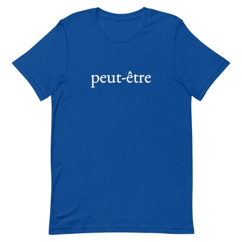 Peut-être | Men's Short-Sleeve Blue T-Shirt - Men's T-Shirt from Ainsi Hardi Paris France