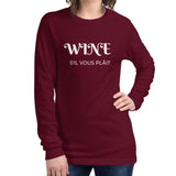 Wine Please | Women's Long Sleeve T-Shirt