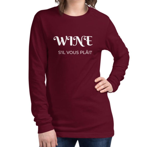 Wine Please | Women's Long Sleeve T-Shirt