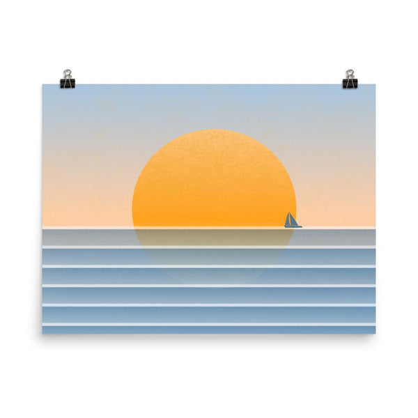 Sunset Regatta | Giclée Print - Poster from Ainsi Hardi Paris France