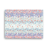 Ice Blue and Coral Red | Canvas Print - Canvas from Ainsi Hardi Paris France