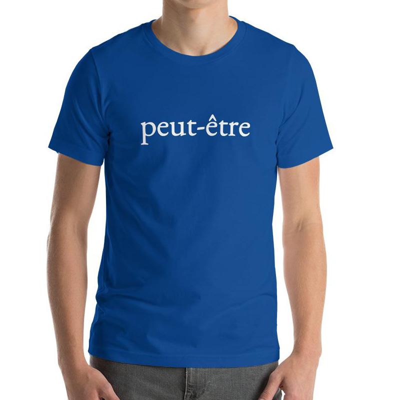 Peut-être | Men's Short-Sleeve Blue T-Shirt - Men's T-Shirt from Ainsi Hardi Paris France
