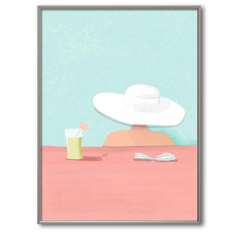 Poolside in the South of France | Giclée Print