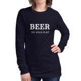 Bière s'il vous plaît | T-shirt à manches longues pour femmes
